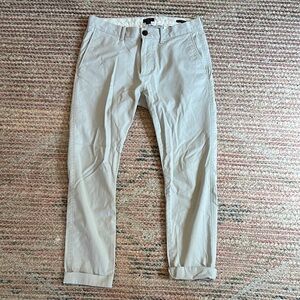 Men’s J. Crew Cream Flex Skinny Khakis